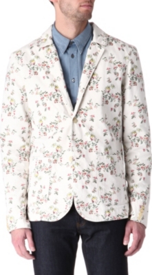 VIVIENNE WESTWOOD Floral-print denim blazer