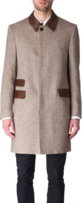 VIVIENNE WESTWOOD Woven leather-print coat
