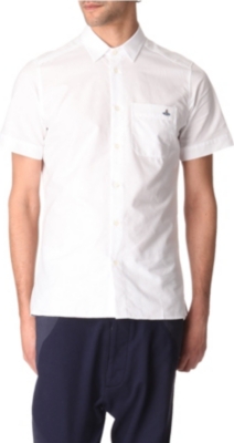VIVIENNE WESTWOOD Short-sleeved Oxford shirt
