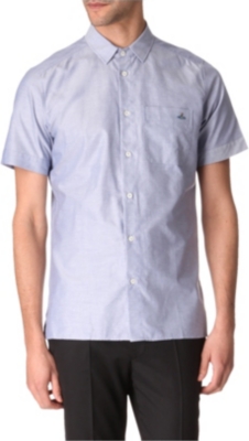 VIVIENNE WESTWOOD Short-sleeved Oxford shirt
