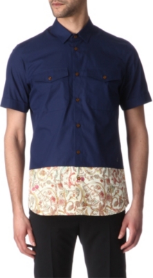 VIVIENNE WESTWOOD Print-panel short-sleeved shirt