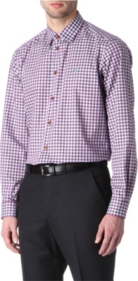 VIVIENNE WESTWOOD Gingham single-cuff shirt
