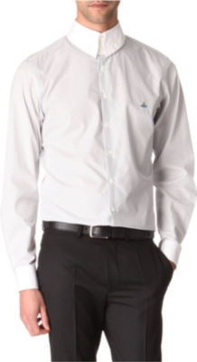 VIVIENNE WESTWOOD Three-button collar checked shirt