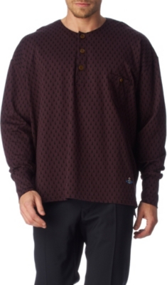 VIVIENNE WESTWOOD Ermine jacquard top (Burgundy