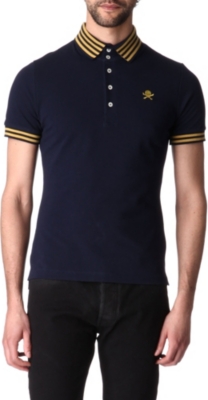 VIVIENNE WESTWOOD Striped skull polo shirt