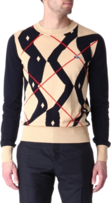 VIVIENNE WESTWOOD Twisted argyle jumper
