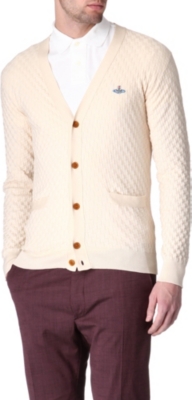 VIVIENNE WESTWOOD Basket-weave knitted cardigan