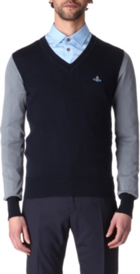 VIVIENNE WESTWOOD Panelled cotton jumper