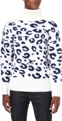 VIVIENNE WESTWOOD Orb and leopard intarsia jumper