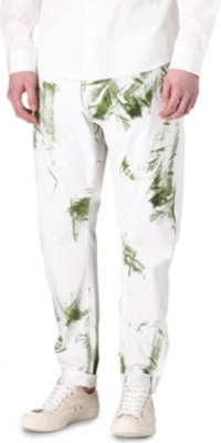 VIVIENNE WESTWOOD Grass-stained carrot samurai trousers