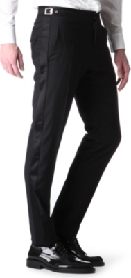 VIVIENNE WESTWOOD Tuxedo silk-trim trousers