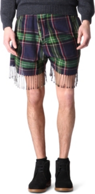 VIVIENNE WESTWOOD Scarf checked shorts