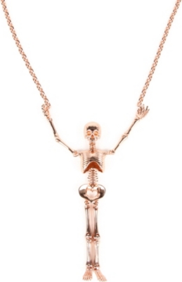 VIVIENNE WESTWOOD Large skeleton pendant necklace