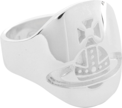 VIVIENNE WESTWOOD Neo orb sterling silver seal ring