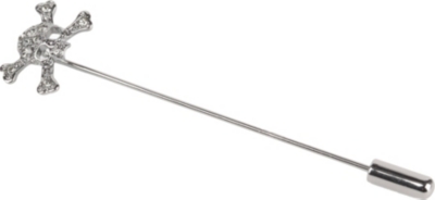 VIVIENNE WESTWOOD Diamante skull tie pin