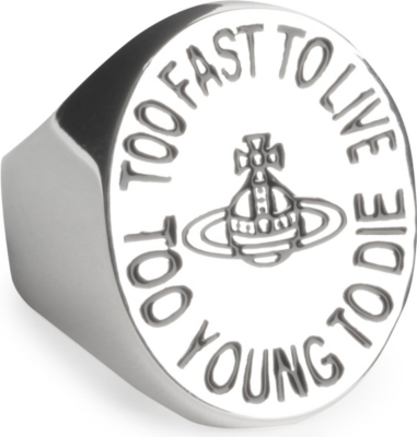 VIVIENNE WESTWOOD Oval embossed ring