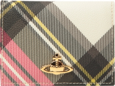 VIVIENNE WESTWOOD Derby checked card holder