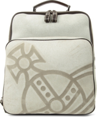VIVIENNE WESTWOOD Embossed-orb canvas backpack