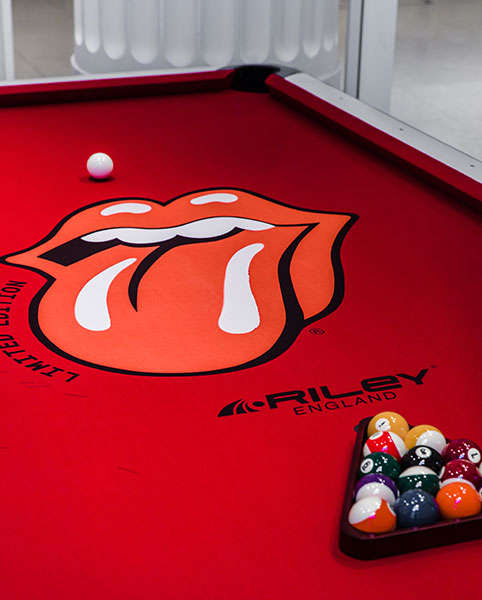 Rolling Stones pool table