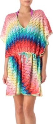 MISSONI Diagonale multicolour beach dress