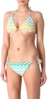MISSONI Quadretto triangle bikini