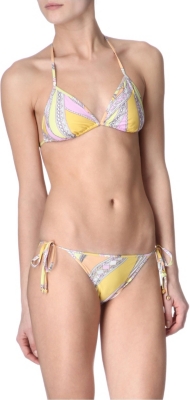 EMILIO PUCCI Baby Zagre halterneck triangle bikini