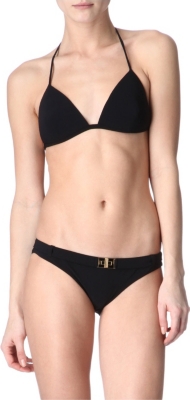 EMILIO PUCCI Solid padded triangle bikini
