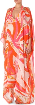 EMILIO PUCCI Aracaju silk kaftan