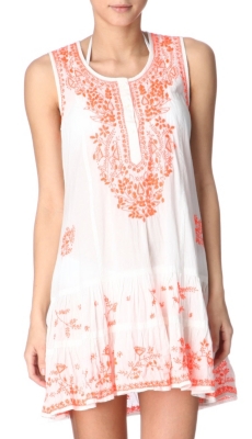 JULIET DUNN Sleeveless cotton beach dress