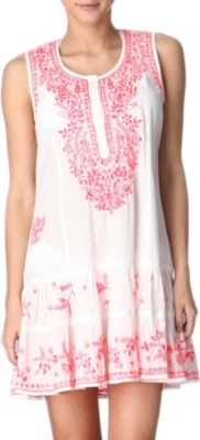 JULIET DUNN Sleeveless cotton beach dress