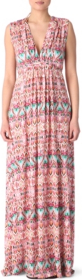 MELISSA ODABASH Jamiee ikat long beach dress