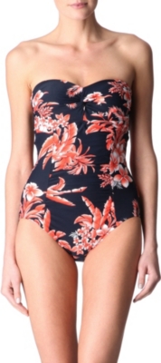 SEAFOLLY Tropical Beat twist bandeau swimsuit