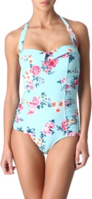 SEAFOLLY Rococo Rose halter neck swimsuit