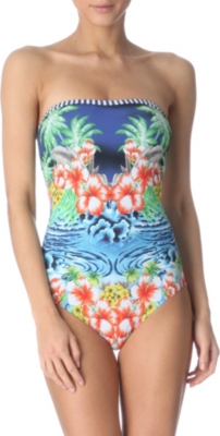 SEAFOLLY Aloha bandeau maillot swimsuit