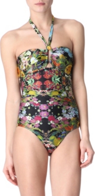 ZIMMERMANN Flourishing halterneck swimsuit