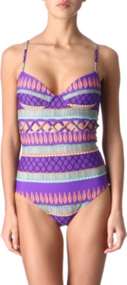 MARA HOFFMAN Frida Lattice swimsuit