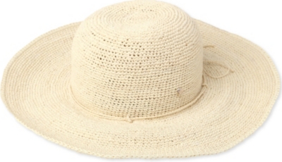 HELEN KAMINSKI Crochet raffia hat