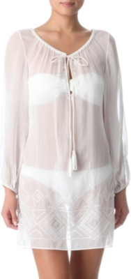 MARIE FRANCE VAN DAMME Caprious embroidered Romantic tunic