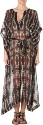 MARIE FRANCE VAN DAMME Chiffon belted kaftan
