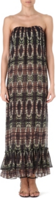 MARIE FRANCE VAN DAMME Chiffon bustier dress