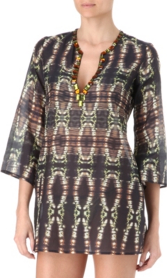MARIE FRANCE VAN DAMME Silk short kaftan