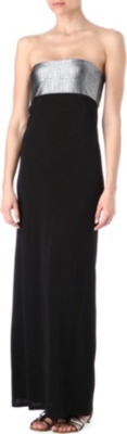 MARIE FRANCE VAN DAMME Rafia bustier beach dress