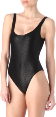 MARIE FRANCE VAN DAMME Rafia swimsuit