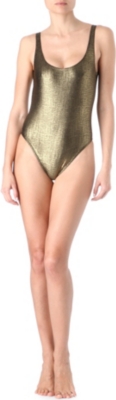 MARIE FRANCE VAN DAMME Rafia swimsuit