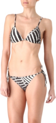MARIE FRANCE VAN DAMME Printed triangle bikini