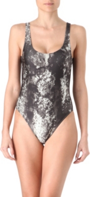 MARIE FRANCE VAN DAMME Printed swimsuit