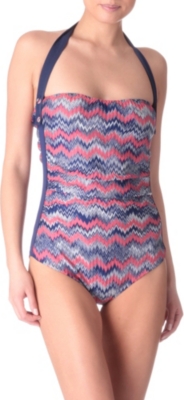 MISSONI Snake halterneck swimsuit