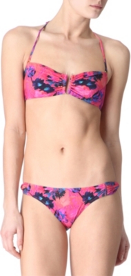 MATTHEW WILLIAMSON Acid Floral bandeau bikini