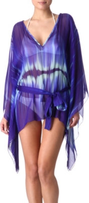 MATTHEW WILLIAMSON Electric bay kimono kaftan top