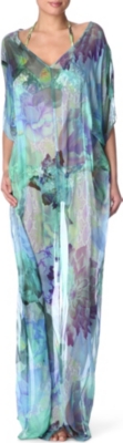 MATTHEW WILLIAMSON Acid floral long kaftan